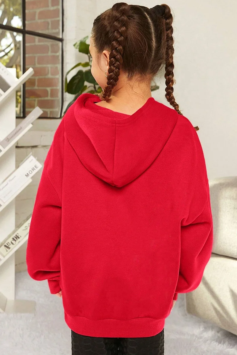 ONLYTRENDWEAR Childrens Song Butterflies Printed Sweatshirt 3-4 Years Old Red