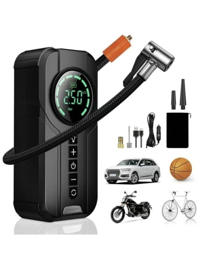 Denx DX414 6000 mAh portable car starter battery with built-in air blower - Image 2