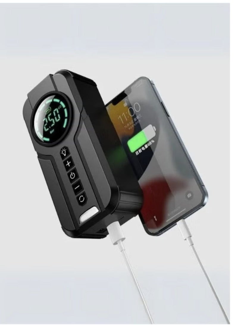 Denx DX414 6000 mAh portable car starter battery with built-in air blower - Image 5