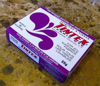 TINTEX Lot of 1 Tintex Brand Purple Fabric Dye 2 - Image 2