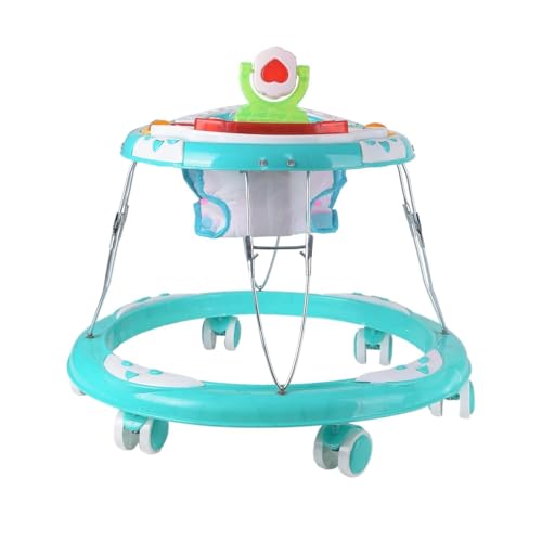 Maanit Walker with Foldable, Cushion Seat | Activity Walker for Baby with Musical Toy Bar | Walker Babyboys Girls (Sea Green) - Image 2