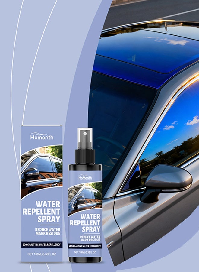 Homonth Anti-fog spray, 100 ml anti-fog spray for cars, hydrophobic cleaner for oil film, glass, mirror, truck, pickup, SUV, car, door, bicycle helmet, SUV scooter, automotive pickups, car truck helmets - Image 3