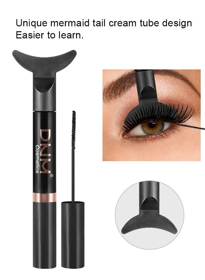 DNM Black Mermaid Mascara Waterproof, Luxuriously Longer, Thicker, Voluminous Eyelashes, Long-Lasting, Dramatic Extension, Hypoallergenic Formula  - Image 3