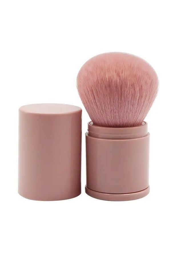 ORiTi Makeup Brushs Convenient Retractable Makeup Brush Large Brush With Lid For Powder and Blush - Image 1