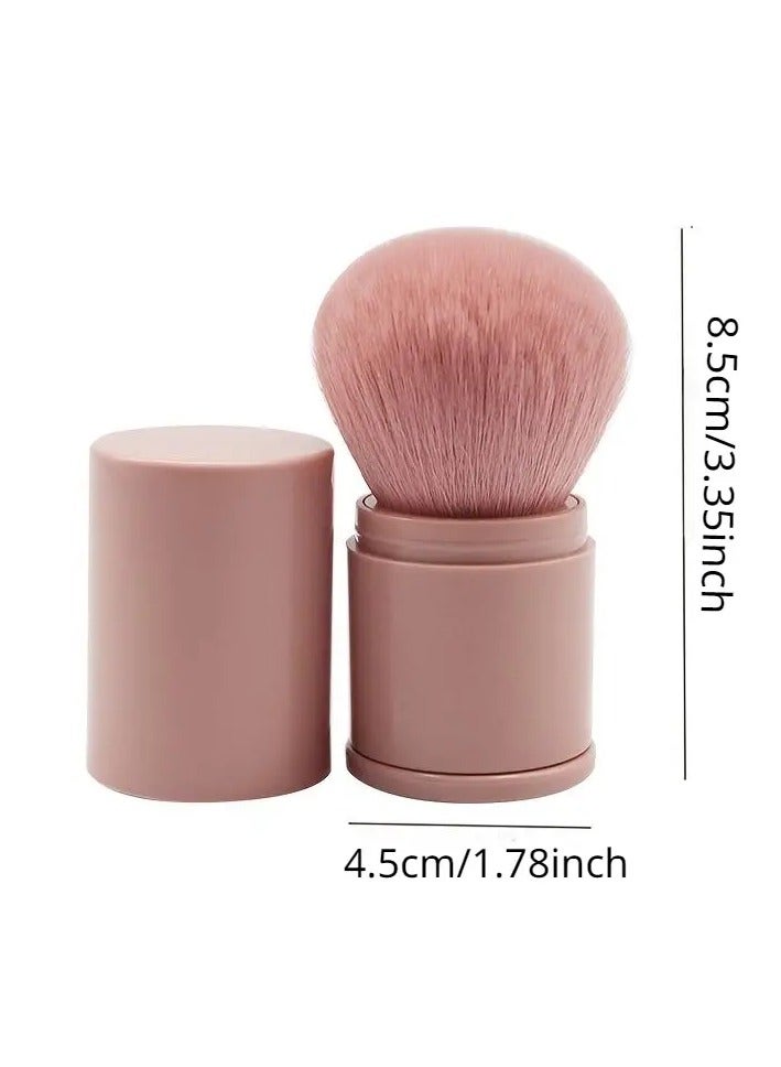 ORiTi Makeup Brushs Convenient Retractable Makeup Brush Large Brush With Lid For Powder and Blush - Image 3