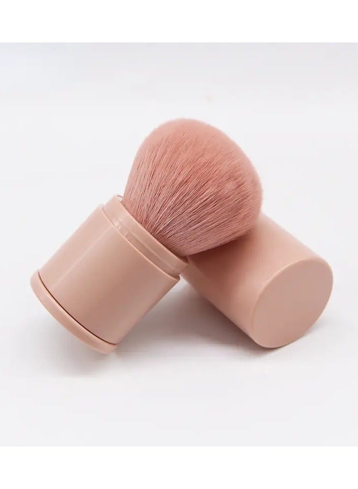 ORiTi Makeup Brushs Convenient Retractable Makeup Brush Large Brush With Lid For Powder and Blush - Image 4