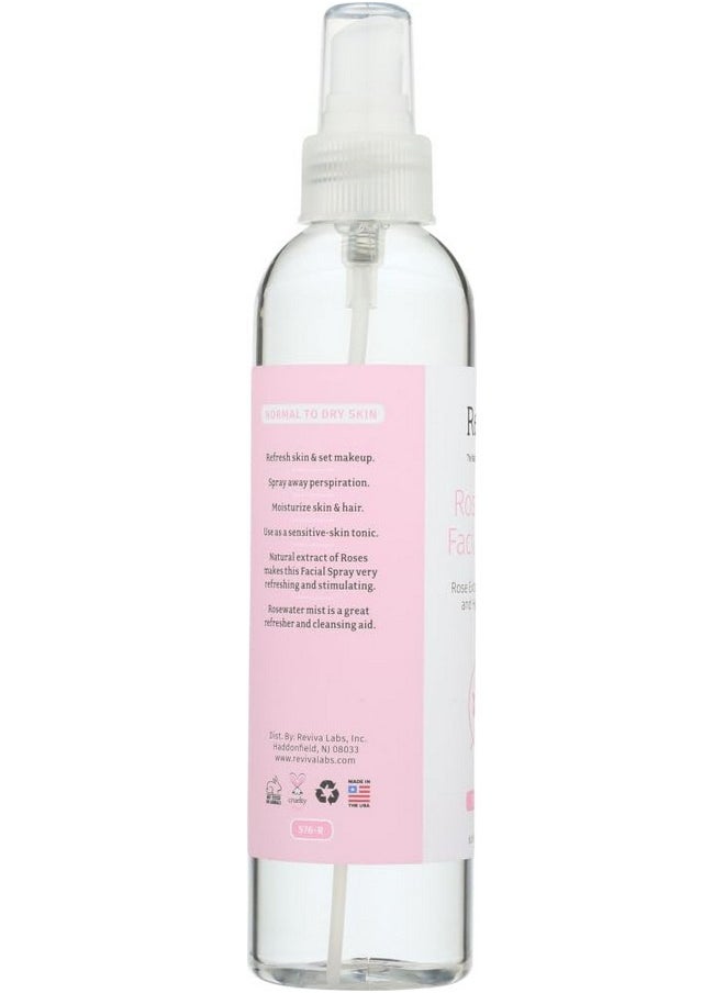 Reviva Labs Reviva Labs Facial Spray, Rosewater, for Normal to Dry Skin, 8-Ounces (Pack of 3)  - Image 2