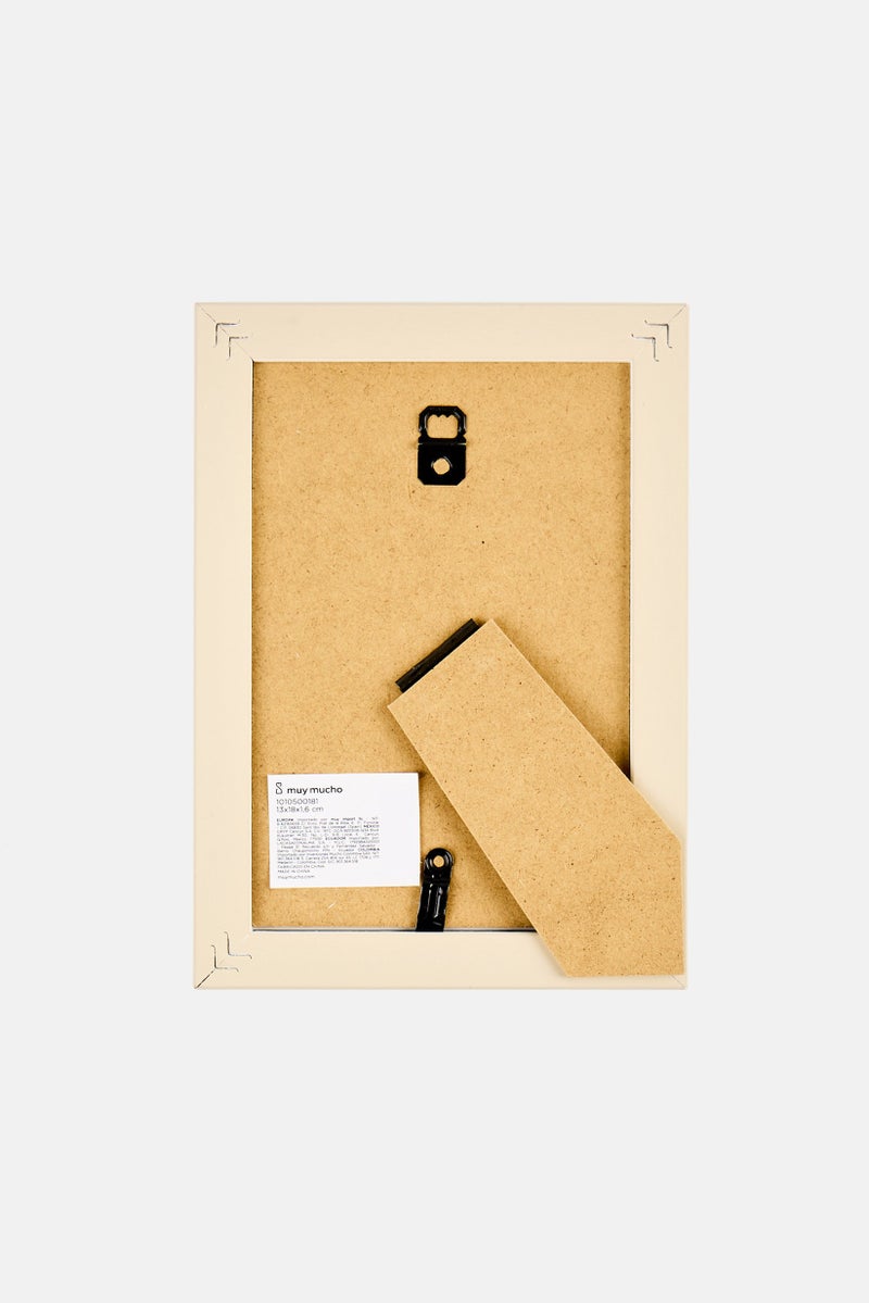 Muy Mucho Standing Plastic Photo Frame, Beige  - Image 2