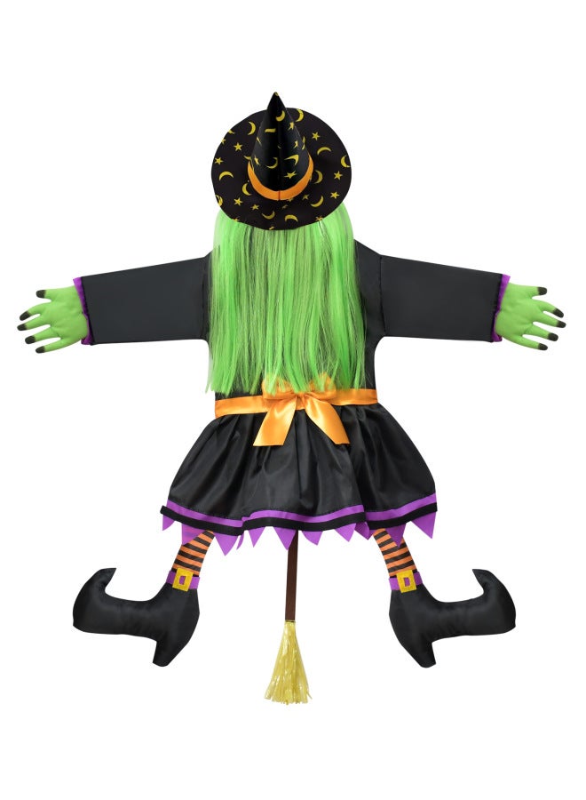 إسكدنيا حفلة ال شجرة المعانقة الساحرة الديكور في الهواء الطلق شجرة معلقة الشعر الأخضر دمية ساحرة شبح مهرجان محاكاة ساخرة الدعائم المخيفة-اللون: القسم C - Image 2