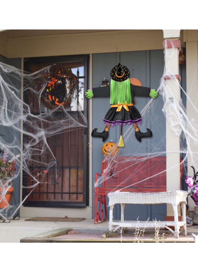 إسكدنيا حفلة ال شجرة المعانقة الساحرة الديكور في الهواء الطلق شجرة معلقة الشعر الأخضر دمية ساحرة شبح مهرجان محاكاة ساخرة الدعائم المخيفة-اللون: القسم C - Image 3