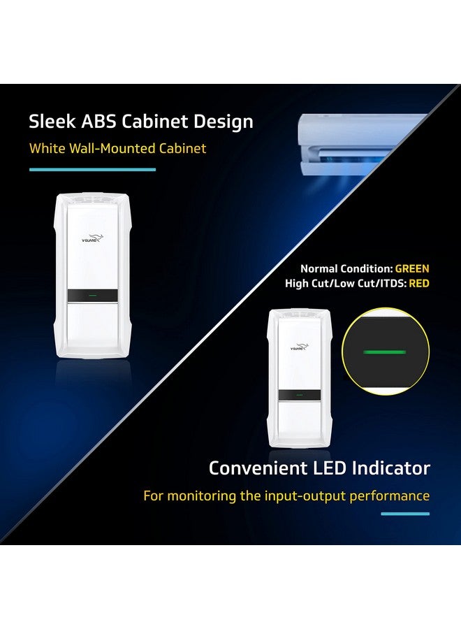 V-Guard Denor i4 3040 AC Stabilizer for 1.5 ton Inverter AC | Intelligent Time Delay System | Convenient LED Indicator | 3 Year Warranty by V-Guard | White (Working Range 150-280 VAC) - Image 5
