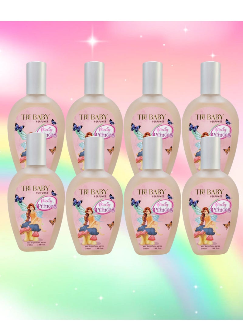 Princess 8 Pieces Tri Baby Princess Perfume 85 Ml EDP - Image 1