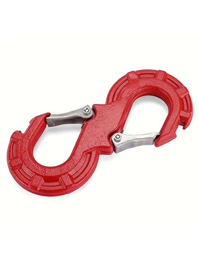 Red S Shaped Tow Hook 33000 Lbs Quick Release Waterproof Corrosion Resistant Universal Fit Trucks Trailers SUVs - Image 5