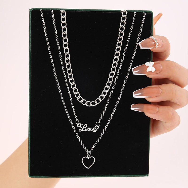 CONGYING 60 PCS Gold Jewelry Set with Multi-Layered Bracelet Necklace, Dangle Earrings, Stackable Ring For Women Valentine Anniversary Jewelry Pack Gifts For Her - Image 3