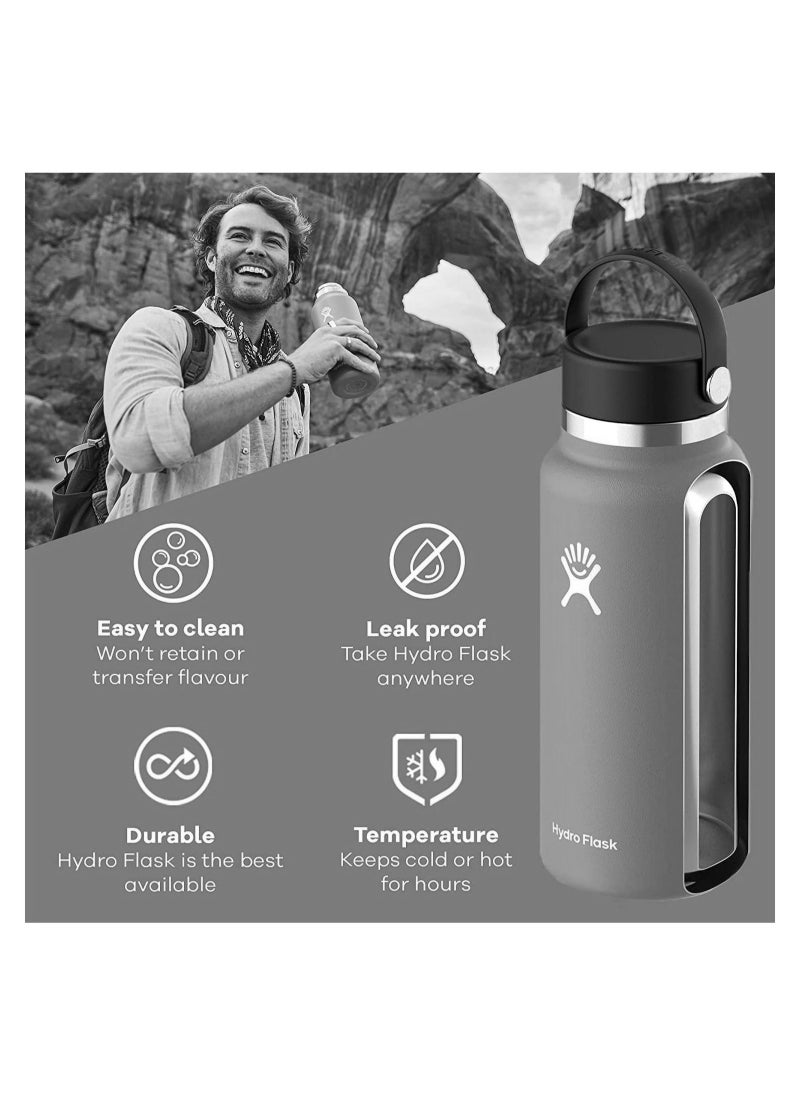 Hydro Flask Vacuum Bottle Wide Mouth 1.9L Black  - Image 2