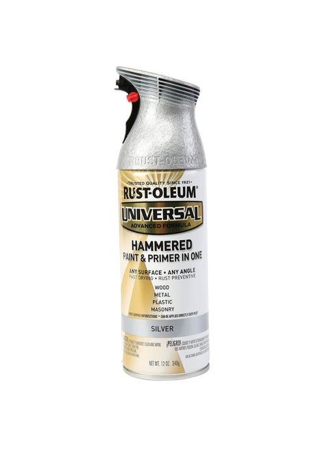 Rustoleum Universal Formula Hammered Spray Paint (Silver)
