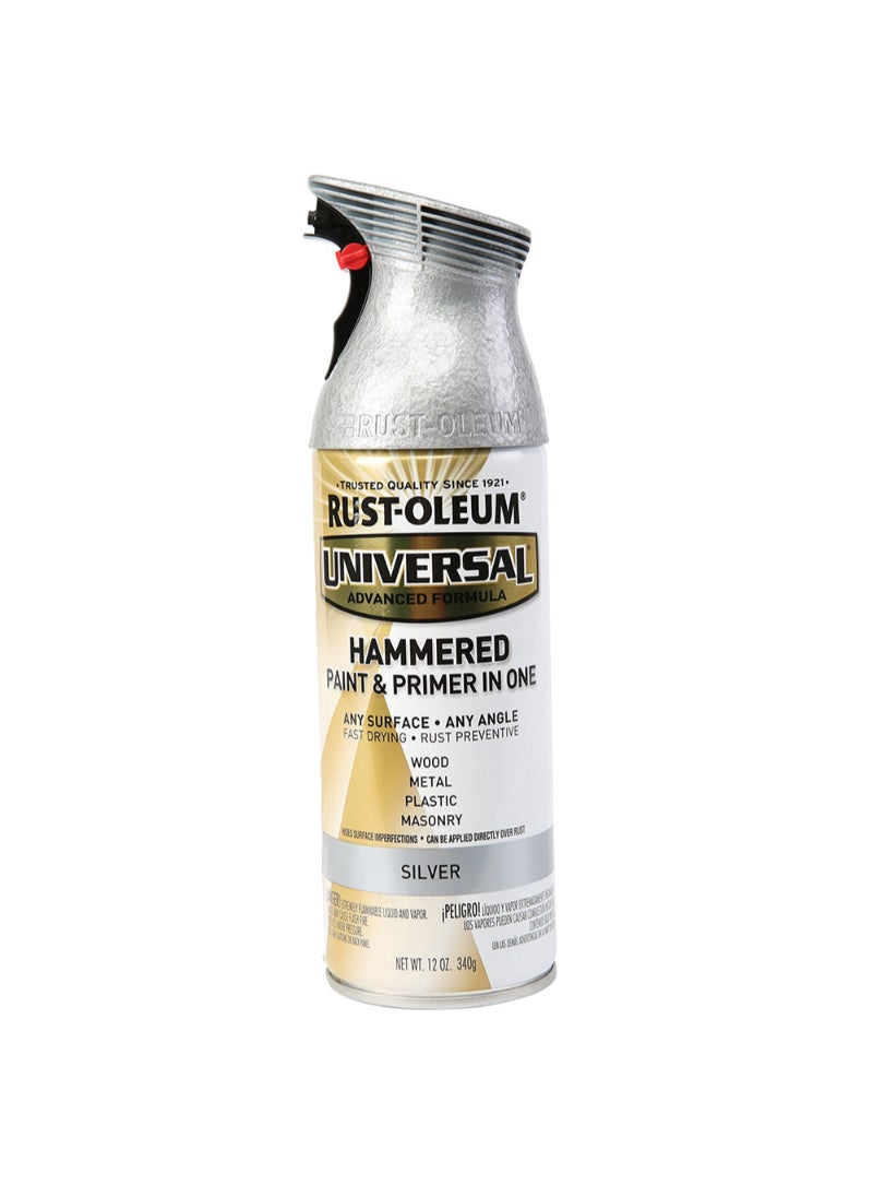 RUST-OLEUM Rustoleum Universal Formula Hammered Spray Paint (Silver) 