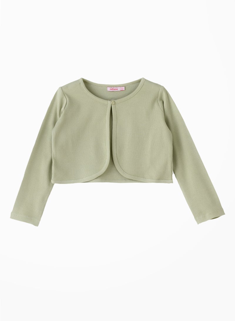 Jelliene Girls' Cotton Knit Shrug | Layering Love for All Seasons  - Image 1