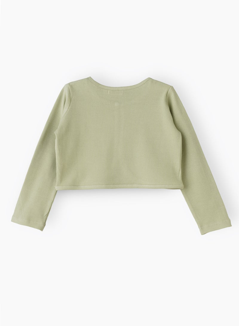 Jelliene Girls' Cotton Knit Shrug | Layering Love for All Seasons  - Image 2