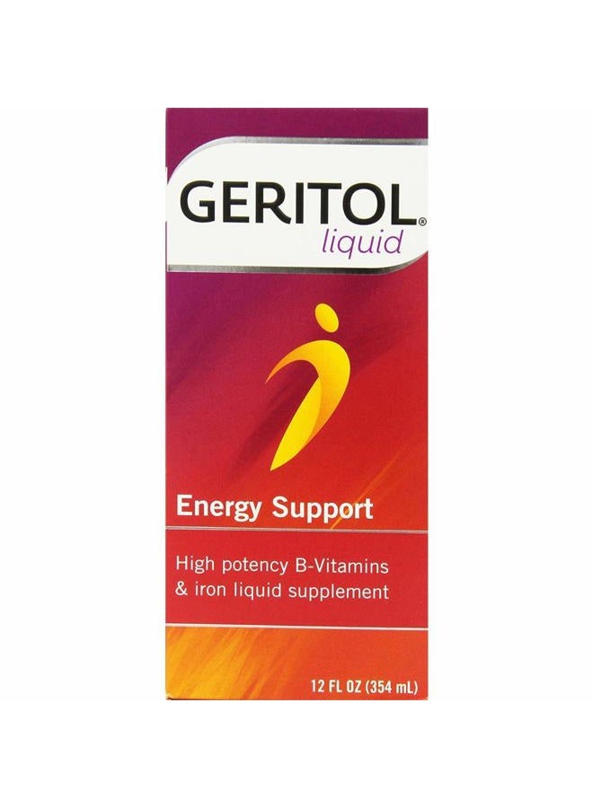 Geritol Liquid Energy Support B-Vitamins 12 oz (Pack of 4) - Image 1