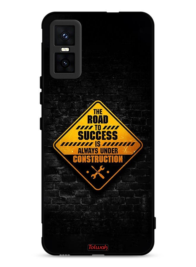 Tolwak غطاء حماية Infinix GT 30 Pro الطريق إلى النجاح دائمًا قيد الإنشاء - Image 1