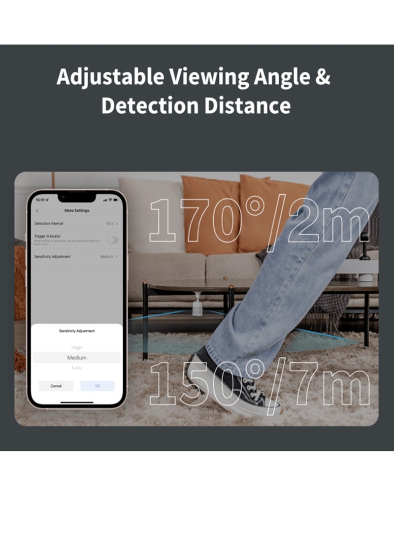 Aqara - Motion Sensor P1 Global versin,Aqara Hub Required,5 Year Battery Life, Adjustable Detection Time Limit, for Warning System and Automations, Compatible with HomeKit, Alexa, IFTTT - Image 1