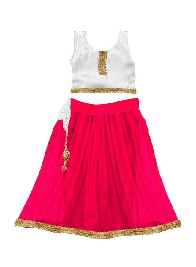 HIBA CREATIONS gulabi pink kids lehenga choli 6-7 Years - Image 1