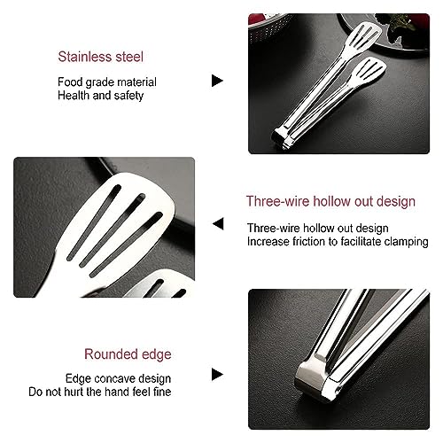 Freshome 11 Inch Pack of 2 Tongs for Kitchen for Frying, chimta, Cooking Serving Food Kitchen Grill Tongs RA048 - Image 3