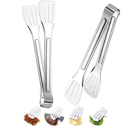 Freshome 11 Inch Pack of 2 Tongs for Kitchen for Frying, chimta, Cooking Serving Food Kitchen Grill Tongs RA048 - Image 1