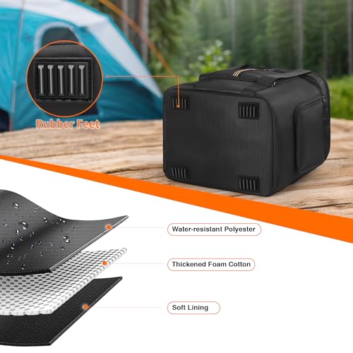 OCXLLEATLY Portable Power Station Carrying Bag Compatible with Jackery Explorer 2000 V2, Travel Storage Case with Quick-Acess Window, Convenient for Camping, Hiking, Home Use - Image 5