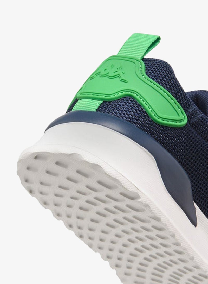 كابا حذاء رياضي للأولاد بتفاصيل شعار وإغلاق بشريط لاصق - Image 5