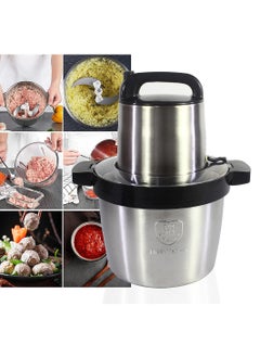 DIGI CORE 1200W 6L Electric Meat Grinder Stainless Steel SUS304 Vegetables Chopper Electric Mincer With Removable Four Blade Food Processors Food Chopper Multifunctional Chopper Two Gear  - Image 3
