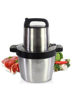 DIGI CORE 1200W 6L Electric Meat Grinder Stainless Steel SUS304 Vegetables Chopper Electric Mincer With Removable Four Blade Food Processors Food Chopper Multifunctional Chopper Two Gear  - Image 1