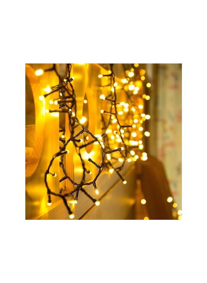 The Bros LED Fairy Lights 50m Warm White 500LEDs, IP44 Waterproof Pure Copper Wire, 8 Modes with Memory Function,Outdoor and Indoor Fairy Lights for Christmas, Halloween, Garden, Wedding, Party  - Image 5