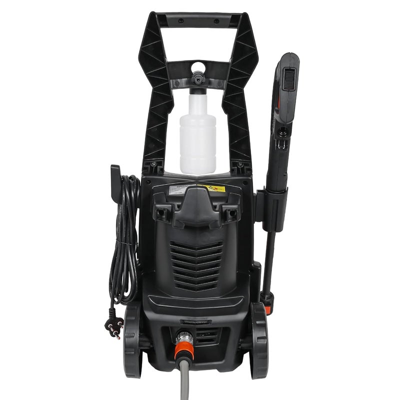 OSMON OS PW140 Pressure Washer 1700W Universal Copper Motor 140 Bar Metal Pump 6M Hose 20 Feet ISI Marked 5M Wire Plug with Soap Dispenser Orange - Image 2