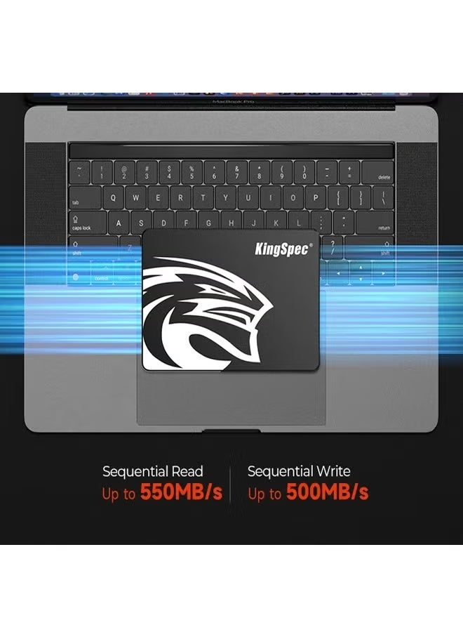 كينجس بيك قرص صلب SSD سعة 128 جيجابايت SATA بحجم 2.5 بوصة لأجهزة الكمبيوتر المحمولة - Image 1