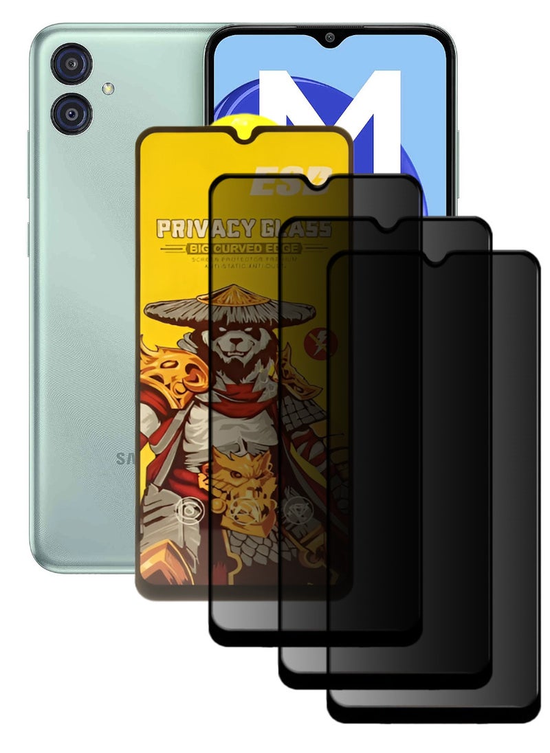 ESD 3 Pieces Tempered Dustproof Privacy Glass Screen Protector Compatible For Samsung Galaxy M04 - Image 1