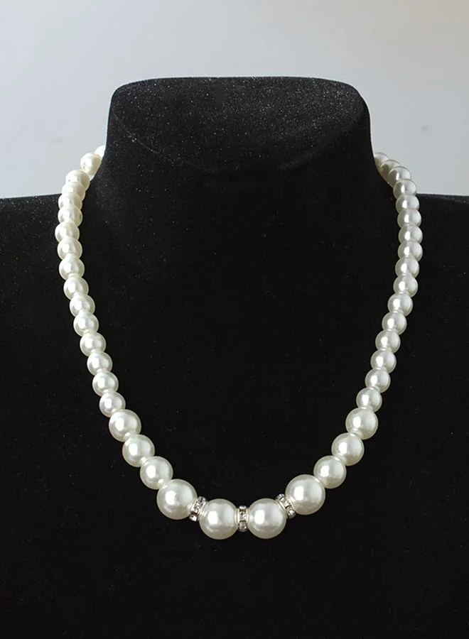 تايك تو Take Two Faux Pearl Necklace, Earrings and Bracelet Set