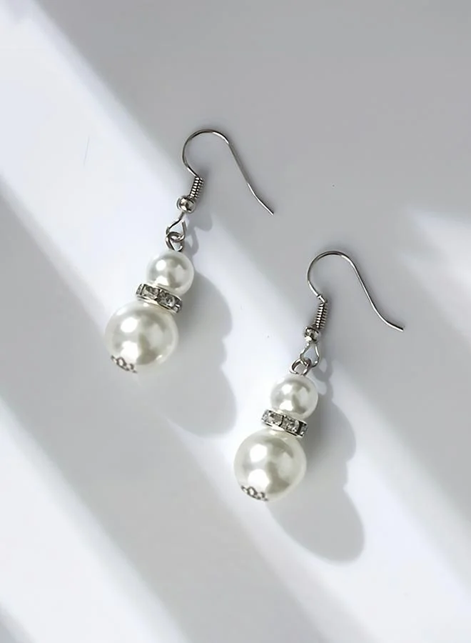 تايك تو Take Two Faux Pearl Necklace, Earrings and Bracelet Set