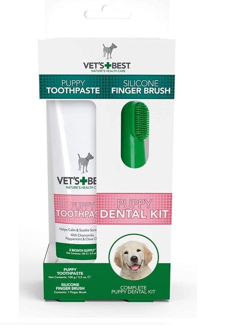 Puppy Toothpaste with Silicon Finger Brush 100g