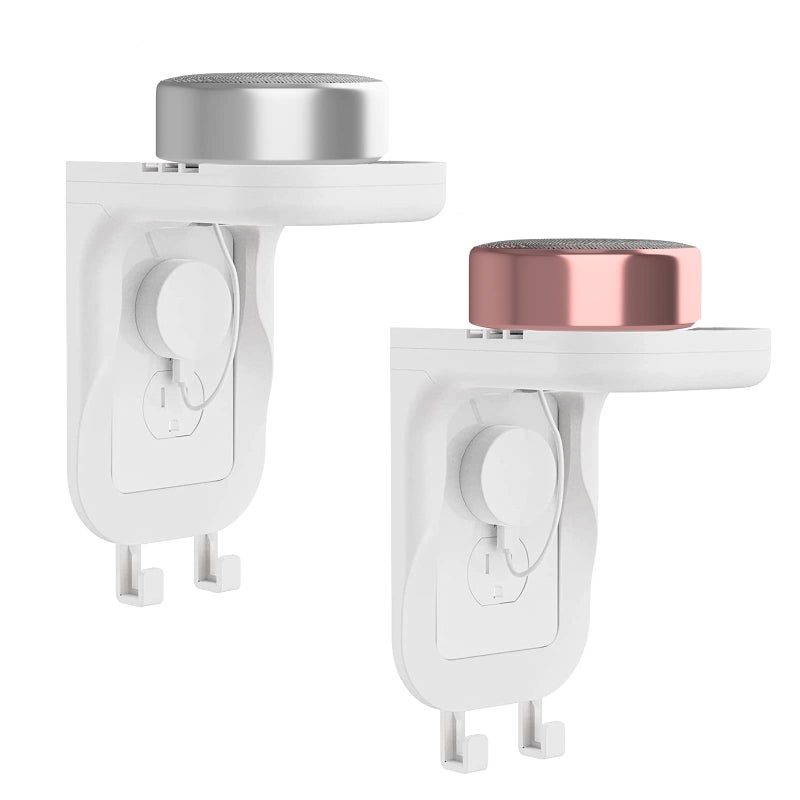 WALI Outlet Shelf Wall Holder Fit for Duplex GFCI Decorative Outlet Shell A Space Saving for Smart Home Speaker Mounts up to 20lbs with Cable Management OSH002W White - Image 2
