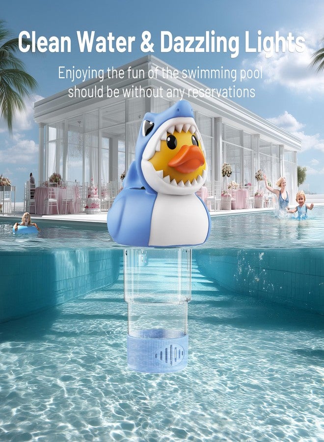 Doli Yearning 3 inch Solar Light Pool Floater Fits 3" Tablets Floating Pool Dispenser for Pools Duck - Image 5
