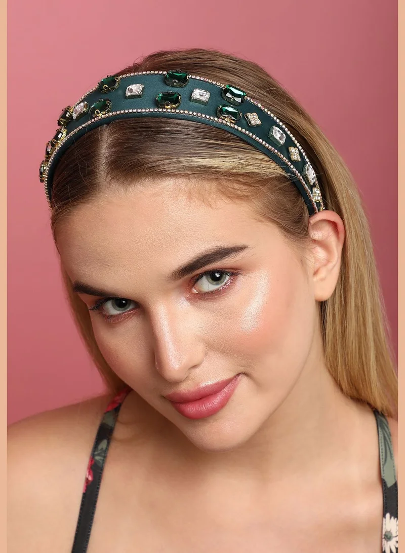 SOHI Trendy Designer Stone Western Wear Hair Band For Women