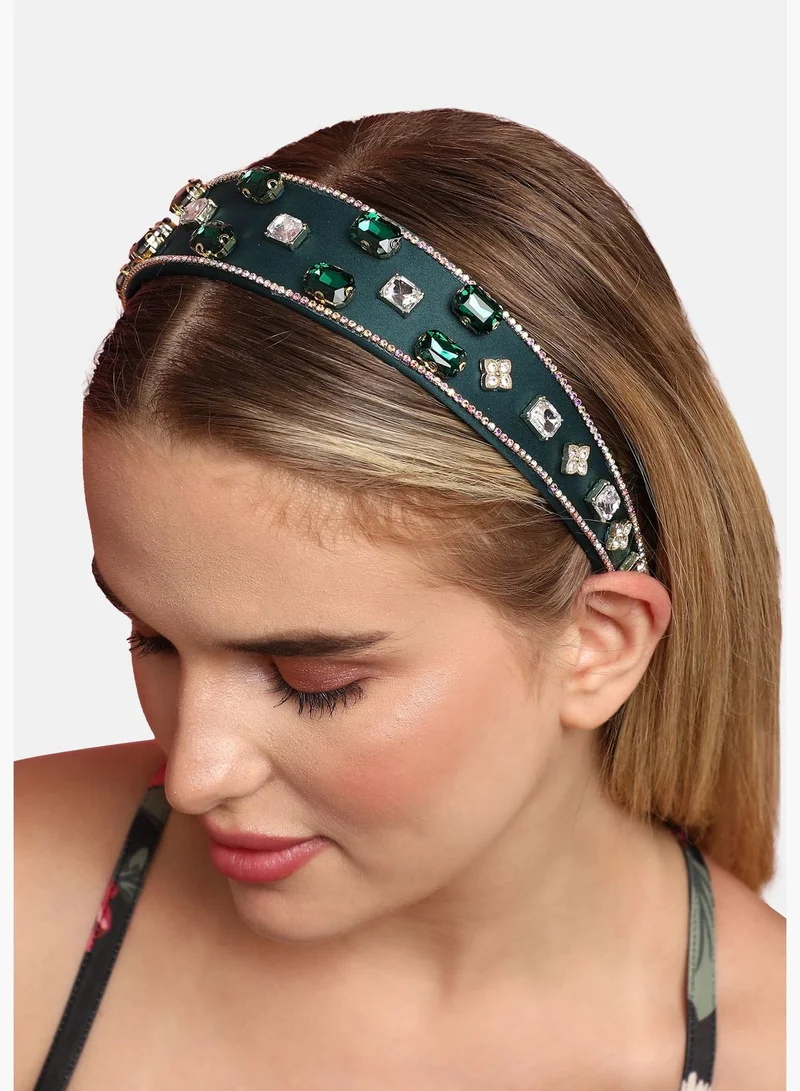 SOHI Trendy Designer Stone Western Wear Hair Band For Women