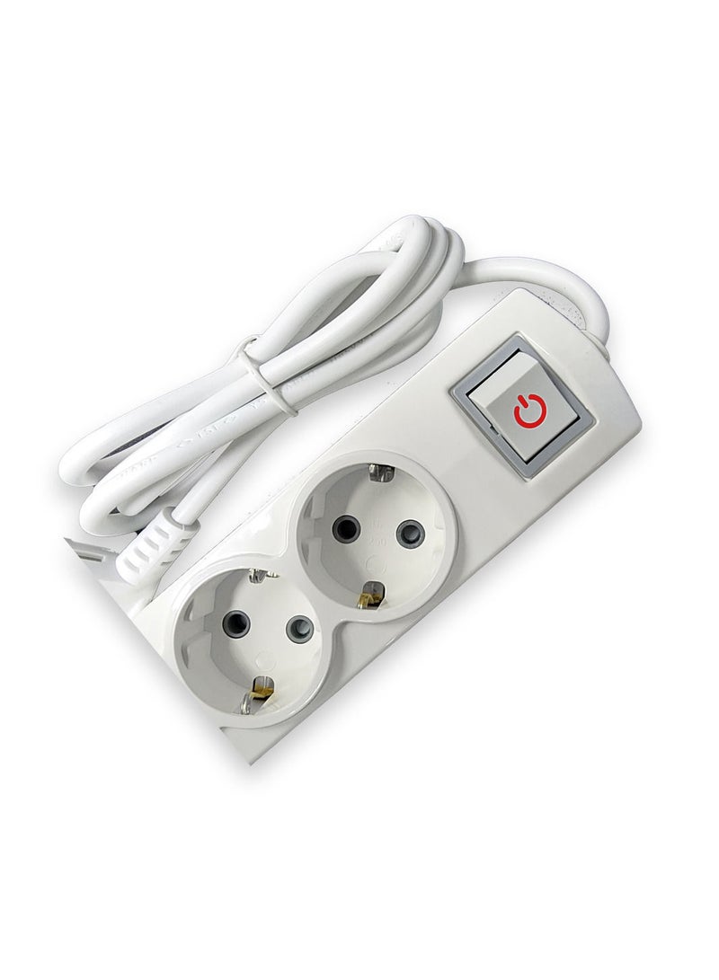 ALPHA NOUR Power Strip Three sockets  -  Safety Load - Ultra High Material for All Electrical and Home Appliances 16A 250V Made in Turkey - Image 2