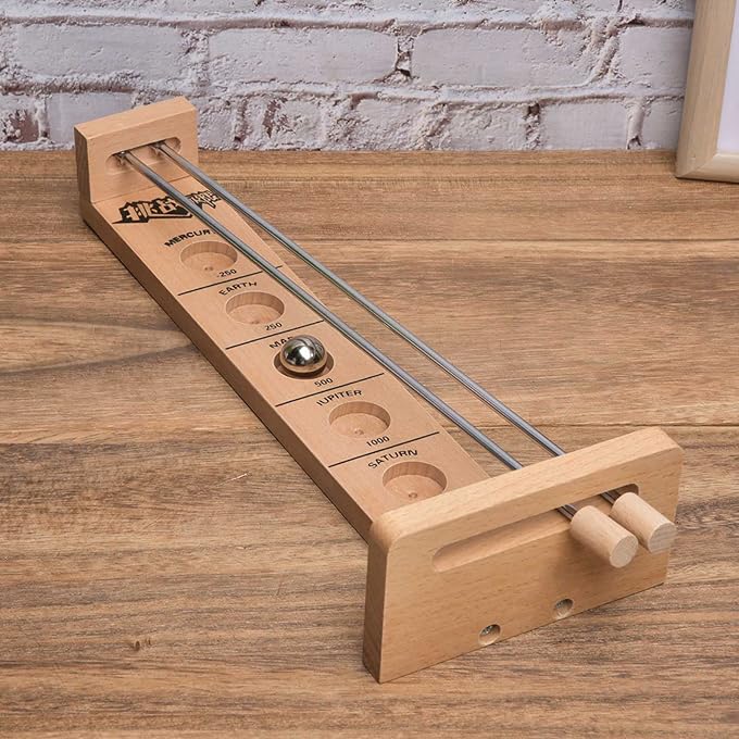Akozon Games Wooden Adult Intelligent Puzzle Balance Desktop Ball Leisure Game - Image 2