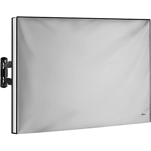 Garnetics Outdoor TV Cover 65 Inch – Waterproof, Weatherproof TV Enclosures with Smart Shield Screen Protectors, Ideal for Outdoor Use, Moving, and Storage - Gray - Image 1