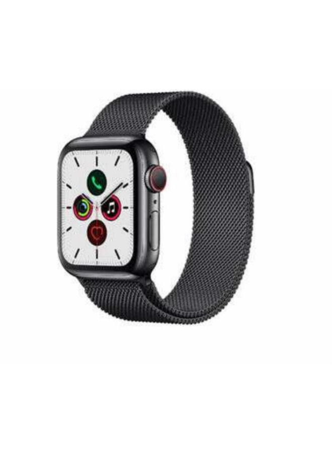 ACLIX Stainless Steel Replacement Band For Apple iWatch Series 5/4/3/2/1 Black/Red
