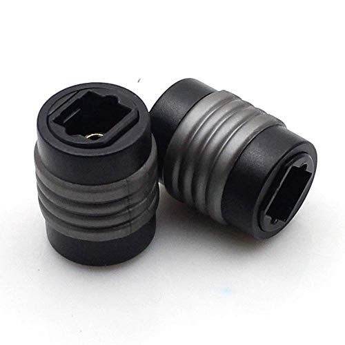 HTTX Optical Coupler, Toslink Digital Audio Extension Cable Connector Adapter, Female to Female, 2-Pack - Image 1