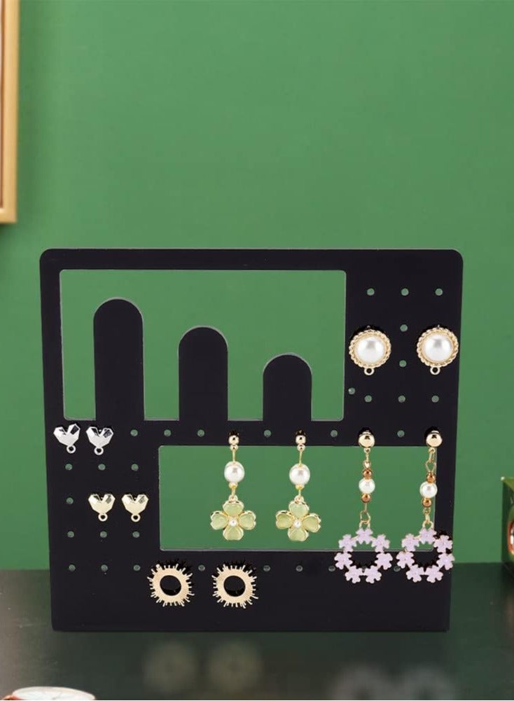 TPGP Acrylic Earring Display Stands - Black L-Shaped Earrings and Ear Stud Organizer  - Image 4